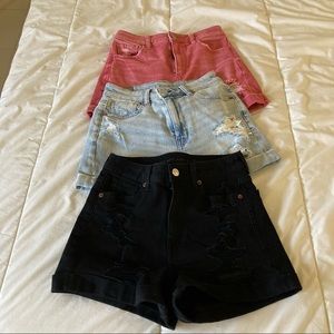 EUC Bundle American Eagle mom shorts Size 0